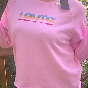 Levi’s pink long sleeve Women new